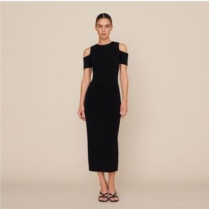 Michael Kors Classic Black Knit Dress Size Medium